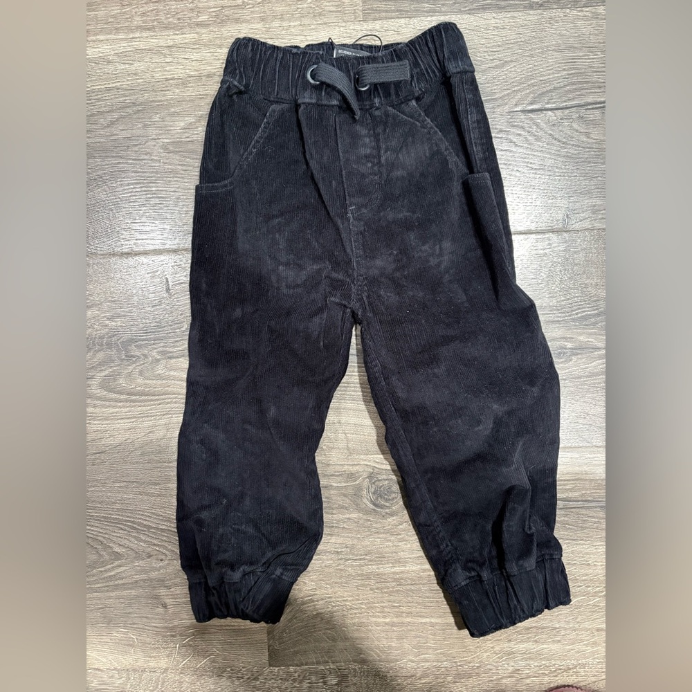 Black Corduroy Toddler Pants